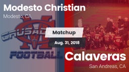Matchup: Modesto Christian vs. Calaveras  2018