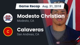 Recap: Modesto Christian  vs. Calaveras  2018