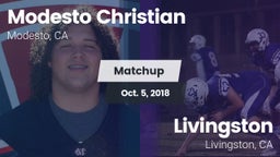 Matchup: Modesto Christian vs. Livingston  2018