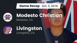 Recap: Modesto Christian  vs. Livingston  2018