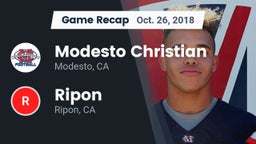 Recap: Modesto Christian  vs. Ripon  2018