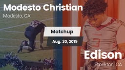 Matchup: Modesto Christian vs. Edison  2019