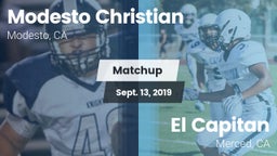 Matchup: Modesto Christian vs. El Capitan  2019