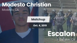 Matchup: Modesto Christian vs. Escalon  2019