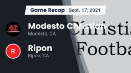 Recap: Modesto Christian  vs. Ripon  2021