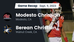 Recap: Modesto Christian  vs. Berean Christian  2023