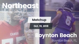 Matchup: Northeast High vs. Boynton Beach  2018