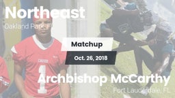 Matchup: Northeast High vs. Archbishop McCarthy  2018