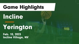 Incline  vs Yerington  Game Highlights - Feb. 10, 2023