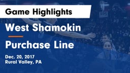 West Shamokin  vs Purchase Line  Game Highlights - Dec. 20, 2017