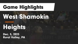 West Shamokin  vs Heights Game Highlights - Dec. 5, 2023