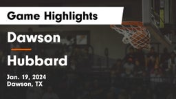Dawson  vs Hubbard  Game Highlights - Jan. 19, 2024