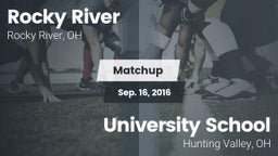 Matchup: Rocky River High vs. University School 2016