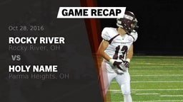 Recap: Rocky River  vs. Holy Name  2016