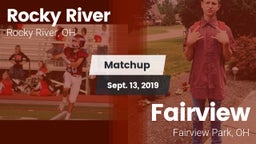 Matchup: Rocky River High vs. Fairview  2019