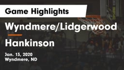 Wyndmere/Lidgerwood  vs Hankinson  Game Highlights - Jan. 13, 2020