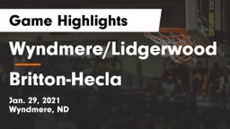 Wyndmere/Lidgerwood  vs Britton-Hecla  Game Highlights - Jan. 29, 2021