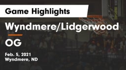 Wyndmere/Lidgerwood  vs OG Game Highlights - Feb. 5, 2021