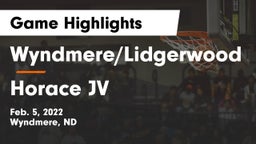 Wyndmere/Lidgerwood  vs Horace JV Game Highlights - Feb. 5, 2022