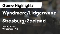 Wyndmere/Lidgerwood  vs Strasburg/Zeeland Game Highlights - Jan. 6, 2024