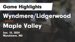Wyndmere/Lidgerwood  vs Maple Valley  Game Highlights - Jan. 15, 2024