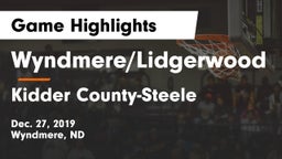 Wyndmere/Lidgerwood  vs Kidder County-Steele  Game Highlights - Dec. 27, 2019