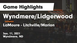 Wyndmere/Lidgerwood  vs LaMoure - Litchville/Marion Game Highlights - Jan. 11, 2021