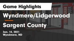 Wyndmere/Lidgerwood  vs Sargent County Game Highlights - Jan. 14, 2021