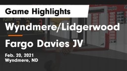 Wyndmere/Lidgerwood  vs Fargo Davies  JV Game Highlights - Feb. 20, 2021