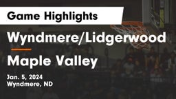 Wyndmere/Lidgerwood  vs Maple Valley  Game Highlights - Jan. 5, 2024