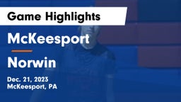 McKeesport  vs Norwin  Game Highlights - Dec. 21, 2023