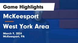 McKeesport  vs West York Area  Game Highlights - March 9, 2024