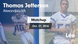 Matchup: Jefferson vs. Lee  2016