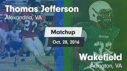 Matchup: Jefferson vs. Wakefield  2016