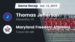 Recap: Thomas Jefferson  vs. Maryland Freedom Athletics 2019