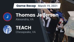 Recap: Thomas Jefferson  vs. TEACH 2021