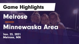 Melrose  vs Minnewaska Area  Game Highlights - Jan. 23, 2021