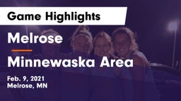 Melrose  vs Minnewaska Area  Game Highlights - Feb. 9, 2021