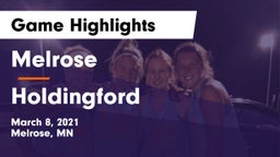 Melrose  vs Holdingford  Game Highlights - March 8, 2021