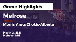 Melrose  vs Morris Area/Chokio-Alberta Game Highlights - March 2, 2021