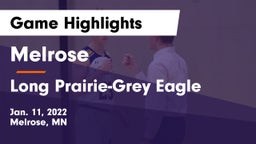 Melrose  vs Long Prairie-Grey Eagle  Game Highlights - Jan. 11, 2022