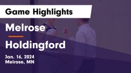Melrose  vs Holdingford  Game Highlights - Jan. 16, 2024