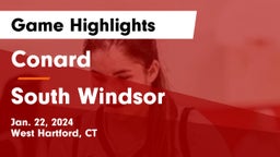 Conard  vs South Windsor  Game Highlights - Jan. 22, 2024