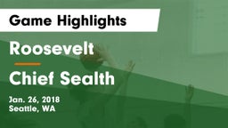 Roosevelt  vs Chief Sealth  Game Highlights - Jan. 26, 2018
