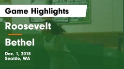 Roosevelt  vs Bethel  Game Highlights - Dec. 1, 2018