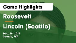 Roosevelt  vs Lincoln  (Seattle) Game Highlights - Dec. 20, 2019