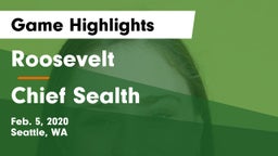 Roosevelt  vs Chief Sealth  Game Highlights - Feb. 5, 2020