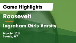 Roosevelt  vs Ingraham  Girls Varsity Game Highlights - May 26, 2021