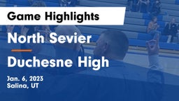 North Sevier  vs Duchesne High Game Highlights - Jan. 6, 2023