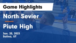 North Sevier  vs Piute High Game Highlights - Jan. 20, 2023